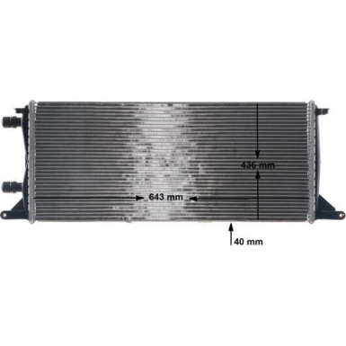 CR 2111 000S Niedertemperaturkühler, Ladeluftkühler BEHR