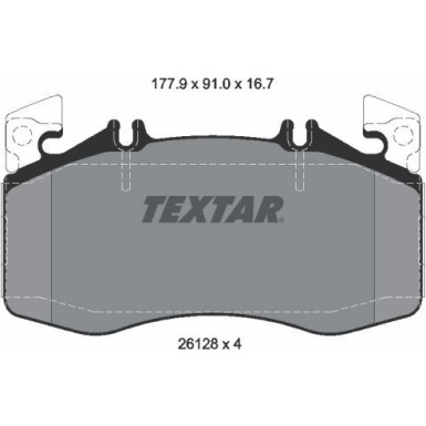 2612801 Bremsbelagsatz, Scheibenbremse