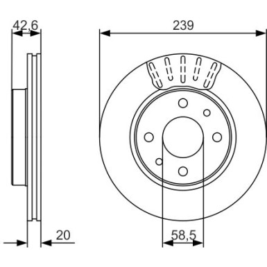 BOSCH | Bremsscheibe | 0 986 479 082