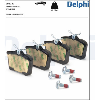 LP2147 Bremsbelagsatz, Scheibenfeststellbremse