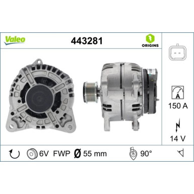 Valeo Generator VALEO ORIGINS 443281