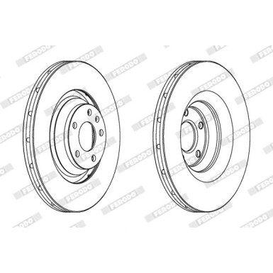 Ferodo | Bremsscheibe | DDF1238C-1