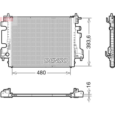 Denso | Kühler, Motorkühlung | DRM23113
