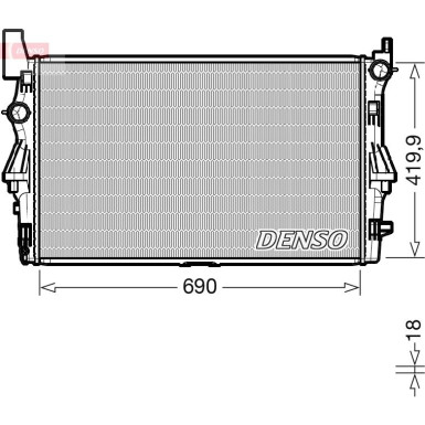 Denso | Kühler, Motorkühlung | DRM17114