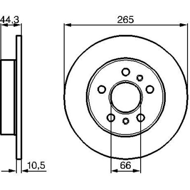BOSCH | Bremsscheibe | 0 986 478 757