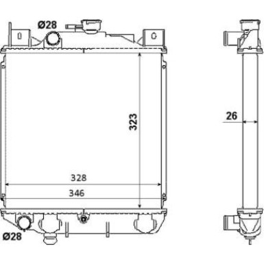 53881 Kühler, Motorkühlung