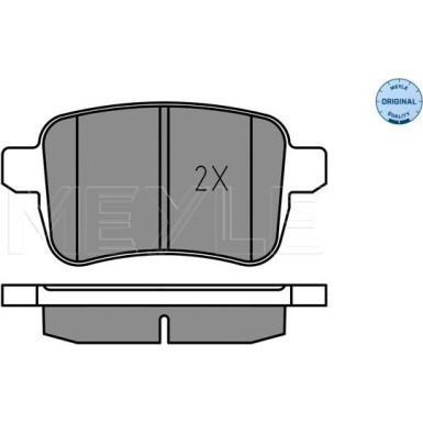 Meyle Bremsbelagsatz, Scheibenbremse MEYLE-ORIGINAL: True to OE 025 251 5617