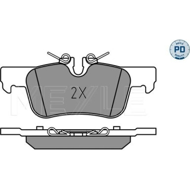 025 253 3116/PD Bremsbelagsatz, Scheibenbremse MEYLE-PD: Advanced performance and design.