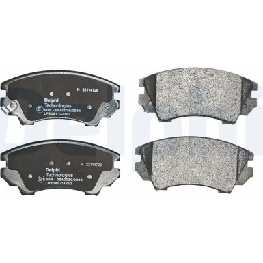 LP2081 Bremsbelagsatz, Scheibenbremse