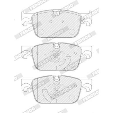 Ferodo | Bremsbelagsatz, Scheibenbremse | FDB4994