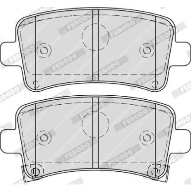 FDB4252 Bremsbelagsatz, Scheibenbremse PREMIER