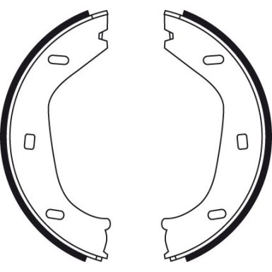 GS8219 Bremsbackensatz, Feststellbremse