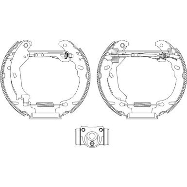 Hella | Bremsbackensatz | 8DB 355 005-261