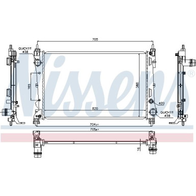 617854 Kühler, Motorkühlung
