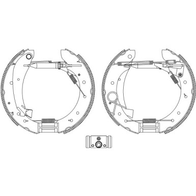 Hella | Bremsbackensatz | 8DB 355 005-281