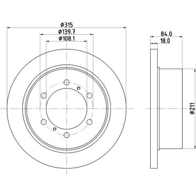 Hella | Bremsscheibe | 8DD 355 106-221