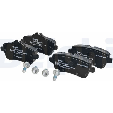 Delphi | Bremsbelagsatz, Scheibenbremse | LP2443