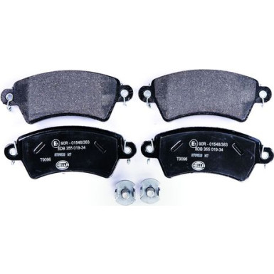 Hella | Bremsbelagsatz, Scheibenbremse | 8DB 355 019-341