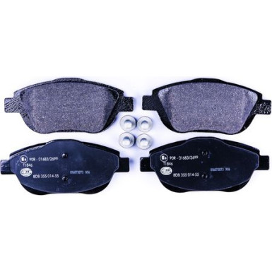 Hella | Bremsbelagsatz, Scheibenbremse | 8DB 355 014-551