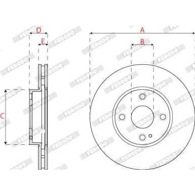 DDF2861C Bremsscheibe PREMIER DDF2861C Bremsscheibe PREMIER