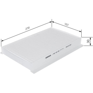 BOSCH 1 987 432 235 Innenraumfilter BOSCH 1 987 432 235 Innenraumfilter