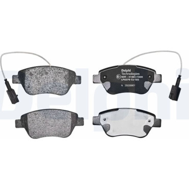 LP2276 Bremsbelagsatz, Scheibenbremse