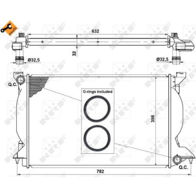 50540 Kühler, Motorkühlung EASY FIT