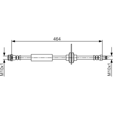 BOSCH | Bremsschlauch | 1 987 481 702