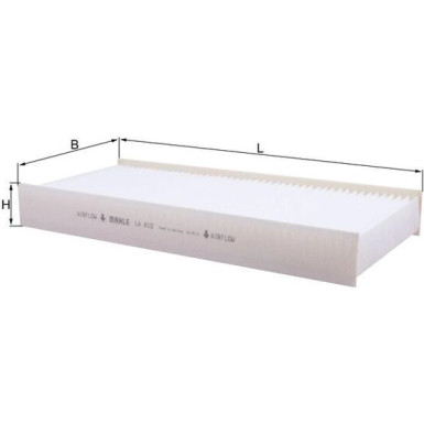 LA 412 Filter, Innenraumluft LA 412 Filter, Innenraumluft