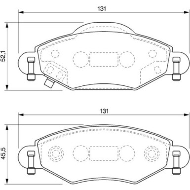 0 986 424 788 Bremsbelagsatz, Scheibenbremse