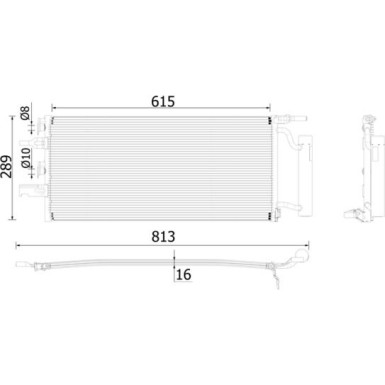 Mahle | Kondensator, Klimaanlage | AC 893 000P