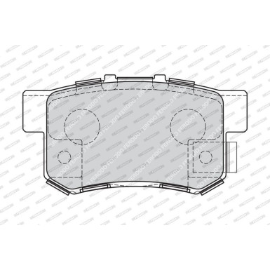 Ferodo | Bremsbelagsatz, Scheibenbremse | FDB1679
