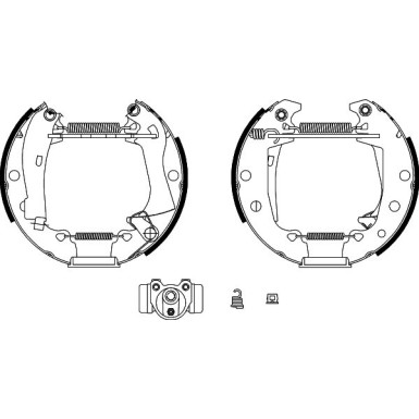 Hella | Bremsbackensatz | 8DB 355 003-621
