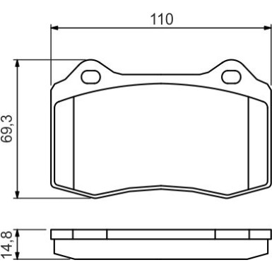 0 986 494 393 Bremsbelagsatz, Scheibenbremse