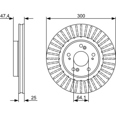 0 986 479 534 Bremsscheibe 0 986 479 534 Bremsscheibe