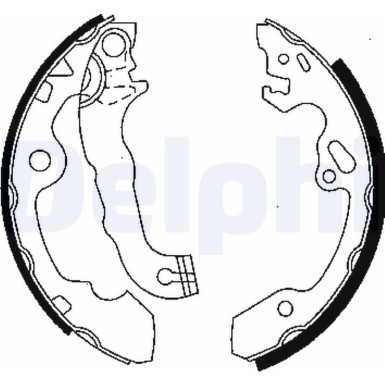 LS1850 Bremsbackensatz, Feststellbremse