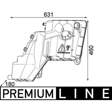 Mahle | Ausgleichsbehälter, Kühlmittel | CRT 103 000P