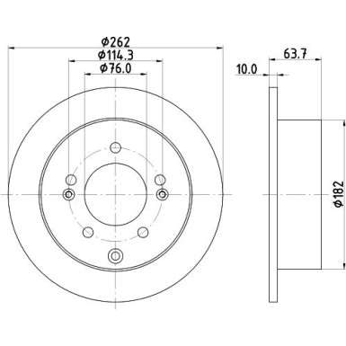 Hella | Bremsscheibe | 8DD 355 125-301