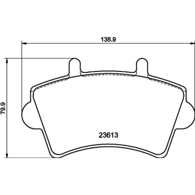 8DB 355 010-021 Bremsbelagsatz, Scheibenbremse