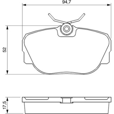 0 986 491 730 Bremsbelagsatz, Scheibenbremse