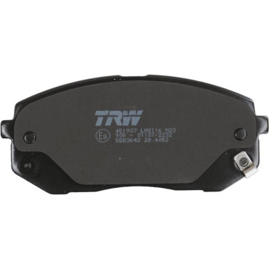 GDB3642 Bremsbelagsatz, Scheibenbremse