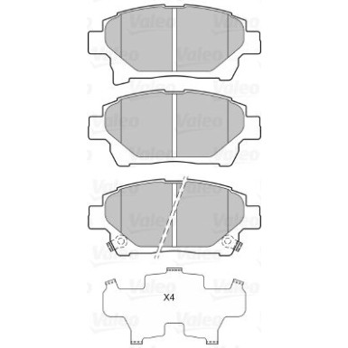 601060 Bremsbelagsatz, Scheibenbremse