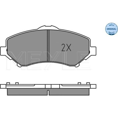 025 246 0417 Bremsbelagsatz, Scheibenbremse MEYLE-ORIGINAL: True to OE.