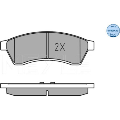Meyle Bremsbelagsatz, Scheibenbremse MEYLE-ORIGINAL: True to OE 025 247 4414/W