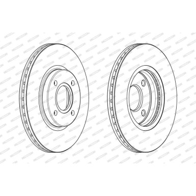 Ferodo Bremsscheibe PREMIER DDF2461C