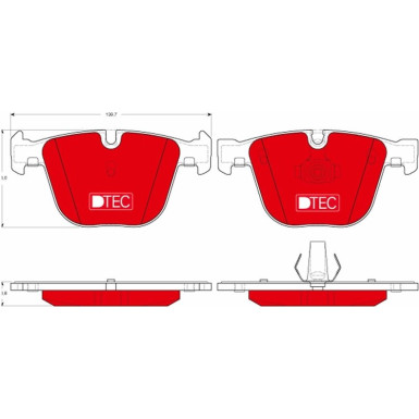 GDB1502DTE Bremsbelagsatz, Scheibenbremse DTEC COTEC
