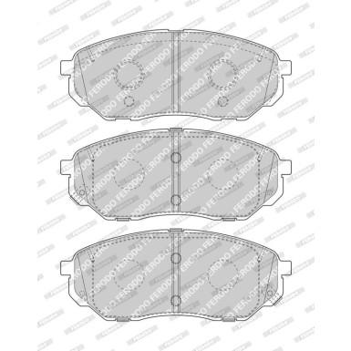 Ferodo | Bremsbelagsatz, Scheibenbremse | FDB4983