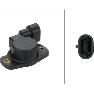 Hella | Sensor, Drosselklappenstellung | 6PX 008 476-521