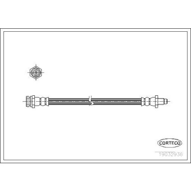 Corteco | Bremsschlauch | 19032936