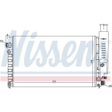 Nissens | Kühler, Motorkühlung | 63613